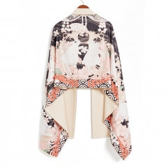 Doris Night -Cherry Blossom in Bunny's Garden- Lolita Shawl for Winter