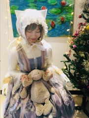 Sweet Lolita Raincoat with Cat Ears Hood