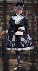 R-series -The Cats' Choir- Gothic Lolita Cape with Cat Ears Hood