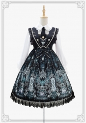 Moonlight Forest -Griffin's Whisper- Lolita Collar Jumper Dress