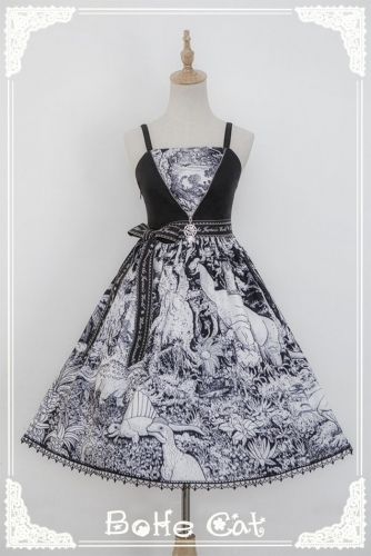 formal dinosaur dress BoHe Cat -The Dinosaurs- Lolita Jumper Dress