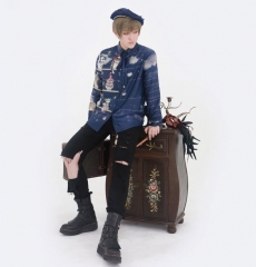 Sweet Elodie -Wizard Owls- Ouji Lolita Blouse