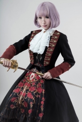 Lost Angel -Spirit of Knight- Embroidery Ouji Lolita Military Lolita Jacket Female Version