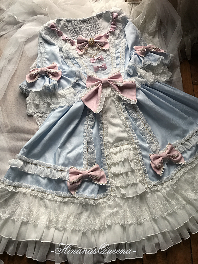Hinana -Moira- Vintage Classic Lolita OP Dress (Short Version)