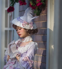 Hinana -Moira- Classic Lolita Round Top Hat