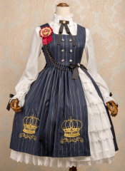 MeowMe -Crown of Brambles- Crown Embroidery Lolita Jumper Dress