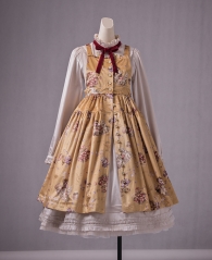 Cherry Bomb -The Four Seasons- Classic Lolita Apron Printed Version