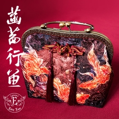 Eden Lost -Goldfishes In Lotus Pond- Qi Lolita Hairclips and Metal Frame Pouch