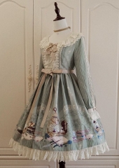 Le Miroir -A Letter To Morpheus- Long Sleeves Lolita OP Dress