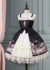Lemon Honey -The Deserted Garden- Lolita Open Front Jumper Dress