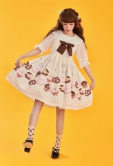 Summer Fairy -Doughnuts- Sweet Casual Lolita JSK Version I Set (Lucky Pack) - SAME DAY SHIPPING