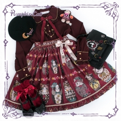 Pumpkin Cat -Kitten Matryoshka Dolls- Lolita Skirt (2018 Version)