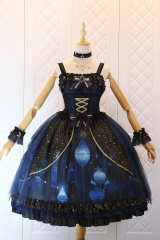 The Nine Songs -The Floating Lanterns In The Starry Sky- Lolita Jumper Dress