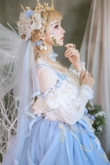 The Nine Songs -The Butterfly Princess- Lolita Lace Blouse
