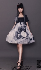 Princutess -Dragon Chasing The Moon- Lolita High Waist Jumper Dress