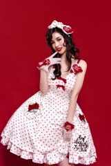 Lullaby -Shooting from the Heart- Sweet Lolita Jumper Dress (Preorder)