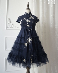 ZJ Story -The Garden of The Cloud Deer- Qi Lolita OP Dress (Without Gauze Sleeves)