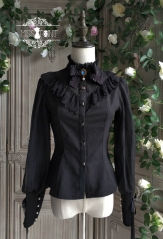 Miss Point -The Portrait of the Cats- Vintage Classic Lolita Blouse Version II