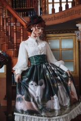 Miss Point -The Portrait of the Cats- Vintage Classic Lolita Skirt