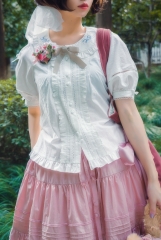 Surface Spell -The Thyme- Embroidery Vintage Classic Lolita Blouse