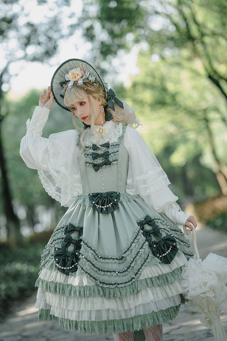 Penny House -The Spring Tea Party- Vintage Classic Lolita Jumper Dress