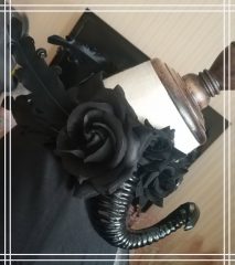 YORU -The Junior Witch- Gothic Lolita Hairclips with Horns and Chains
