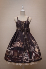 Flower Banquet 【No Longer Human - Ningen Shikkaku】 Wa Lolita High Waist JSK