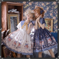 The Piggy Alchemist Lolita Collar OP Dress