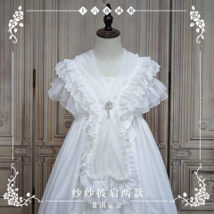 NyaNya Lolita -Carol of the Nightingale- Lolita Lace Cape Shawl