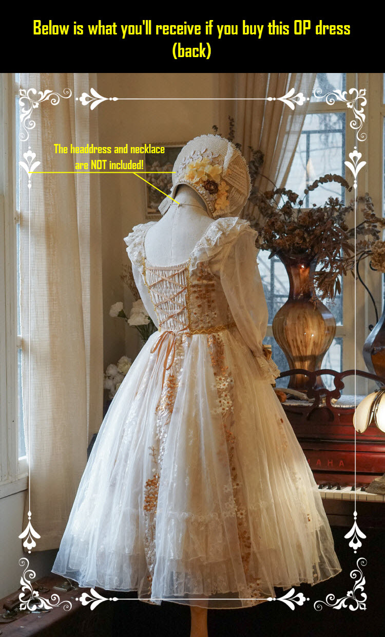 ZeeYe Studio -Monica's Garden- Vintage Classic Lolita OP Dress