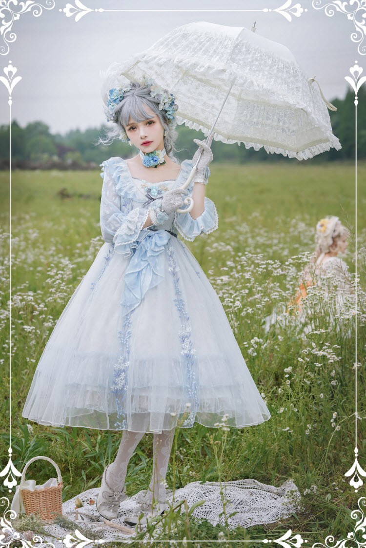 ZeeYe Studio -Monica's Garden- Vintage Classic Lolita JSK