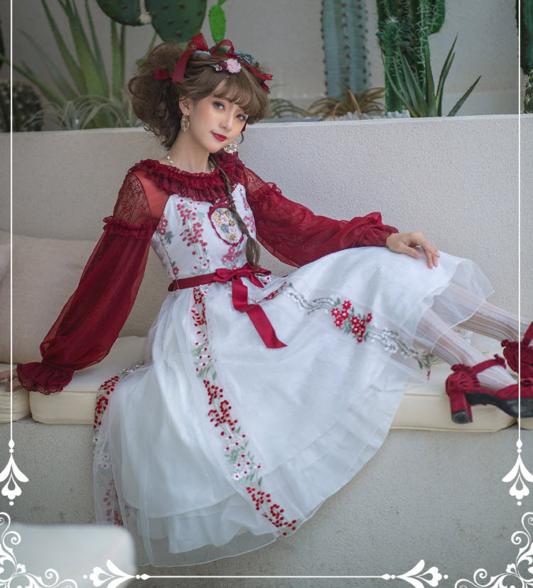 ZeeYe Studio -Monica's Garden- Vintage Classic Lolita JSK