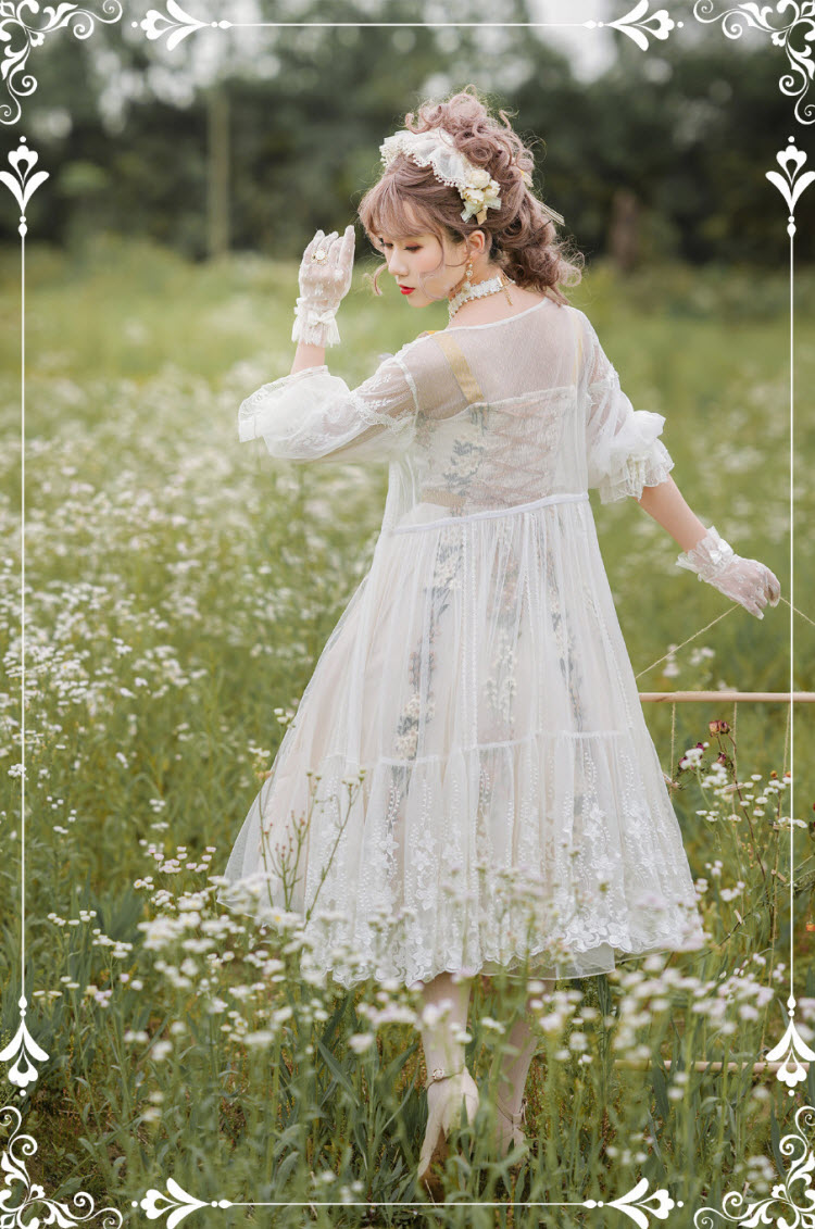 ZeeYe Studio -Monica's Garden- Vintage Classic Lolita JSK