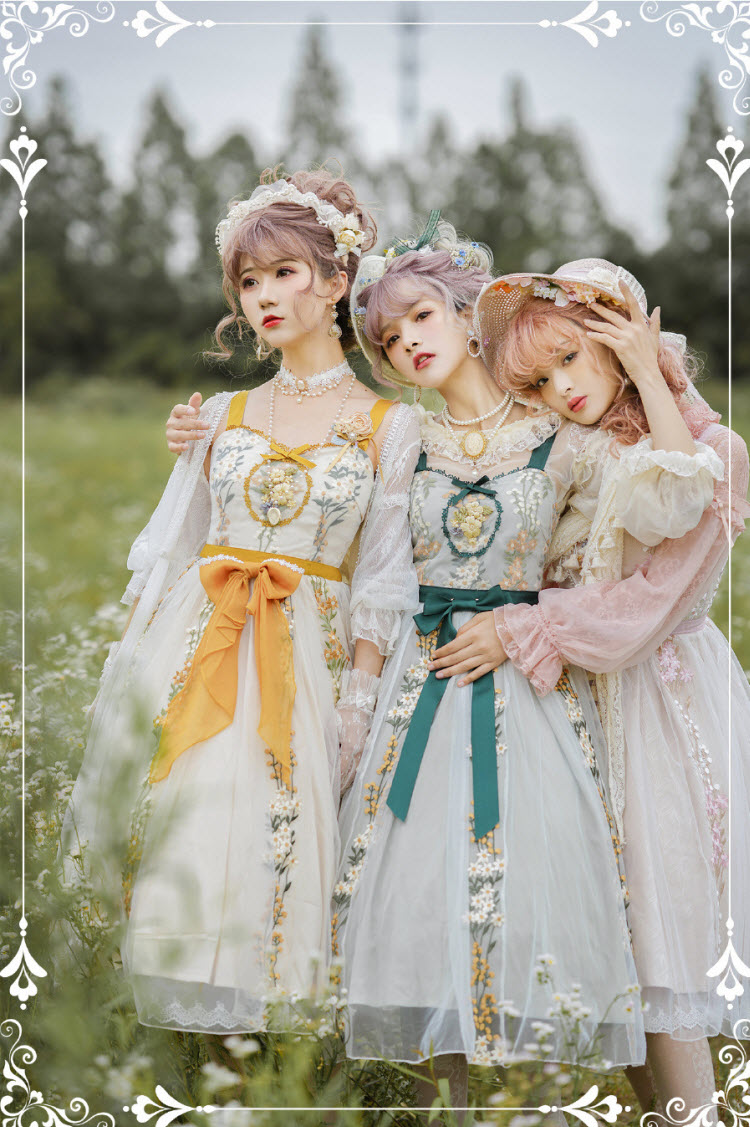 ZeeYe Studio -Monica's Garden- Vintage Classic Lolita OP Dress
