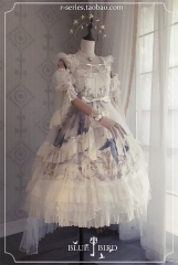 R-series -Blue Bird- Vintage Classic Lolita JSK (Deluxe Version)