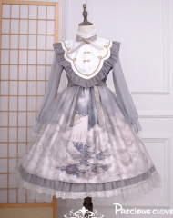 Precious Clove -The Ancient Whale City In The Sky- Qi Lolita OP Dress