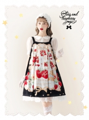Pretty Rock Baby -Pretty Strawberry- High Waist Babydoll Style Lolita JSK
