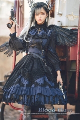 LingXi -The Wild Hunter- Gothic Lolita JSK, Blouse and Corset