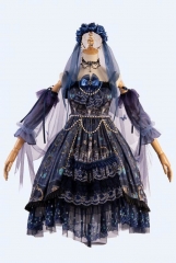 The Dead Butterfly Gothic Lolita JSK and Match Accessories Set
