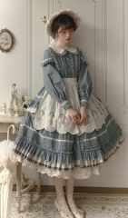 Fleeting Time Vintage Classic Lolita OP Dress