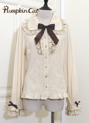 Pumpkin Cat -Sweet Chocolate- Sweet Lolita Blouse