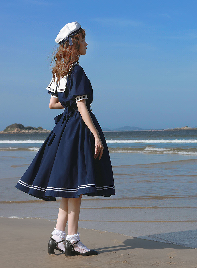ワンピース thevirgins romantic sailor dress Beleganty Lolita -A Sailor's Dream- Sailor Lolita OP Dress