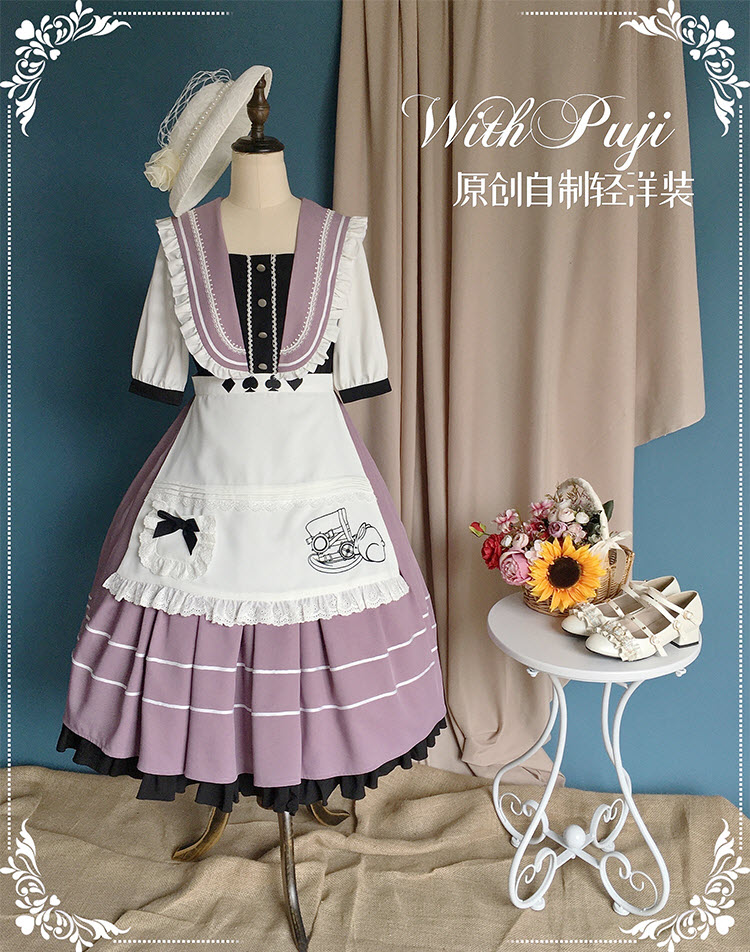 WithPuji -Feng Xin Zi- Vintage Sailor Lolita OP Dress