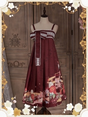 The Song of Camellia Wa Lolita Long Version High Waist JSK