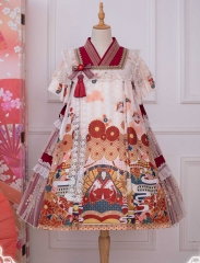 Long Ears and Sharp Ears -Mishaguji Shin- Wa Lolita OP Dress