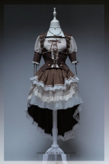 Ashes On The Burning Land Steampunk Lolita Corset + Dress Set