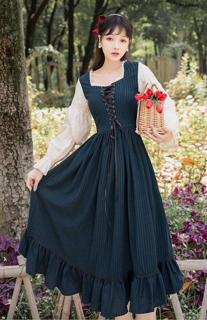 Vintage European Maiden Lolita OP Dress Vintage European Maiden Lolita OP Dress