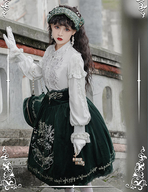 IchigoMikou -The Gold and Silver Tree- Embroidery Lolita High