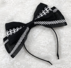 The Magic Cross Vintage Gothic Lolita Headbow and Hairclips