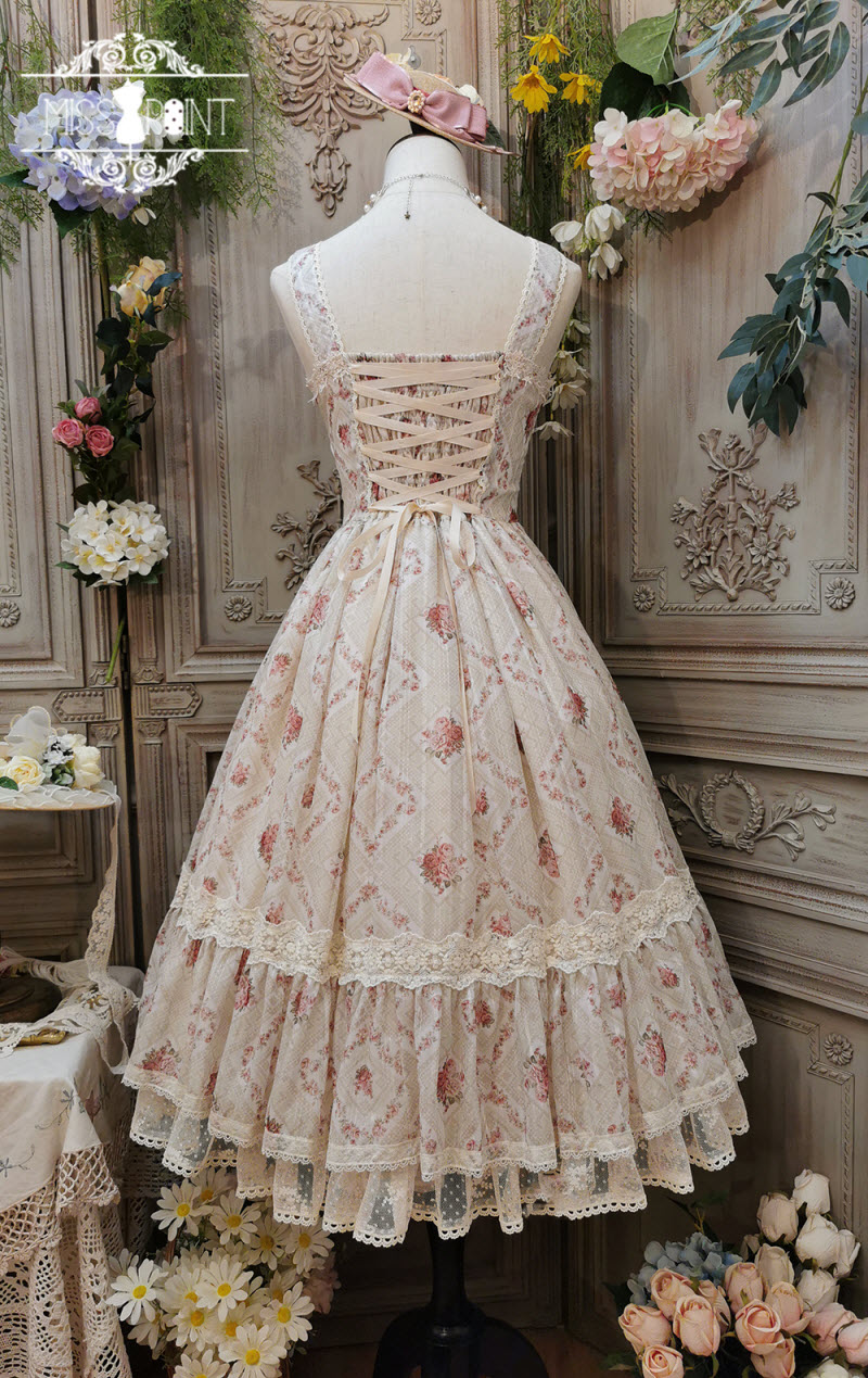 Miss Point -Banksiae and Rose- Lolita JSK (Printed Flowers Version)